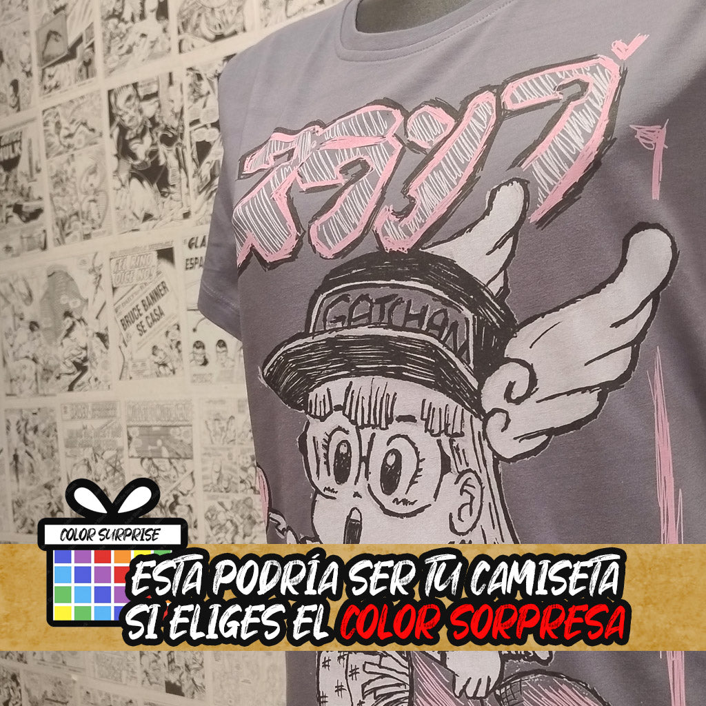 Camiseta Arale Hoyo | Anime Dr.Slump | Hombre - Camiseta Arale Anime Dr.Slump Detalle