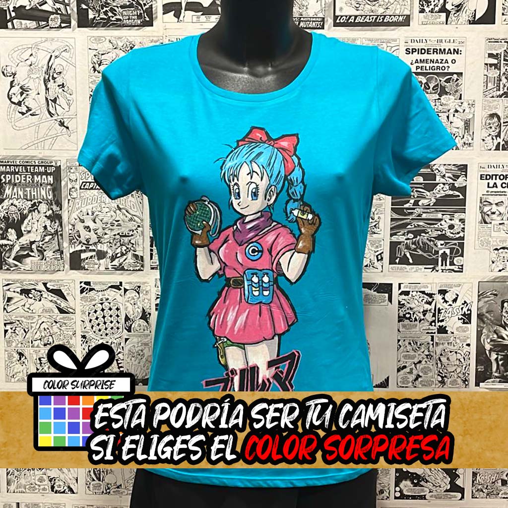 Camiseta Bulma | Anime Dragon Ball | Mujer - Vista Frontal