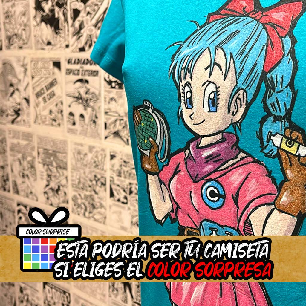 Camiseta de Bulma del Anime Dragon Ball