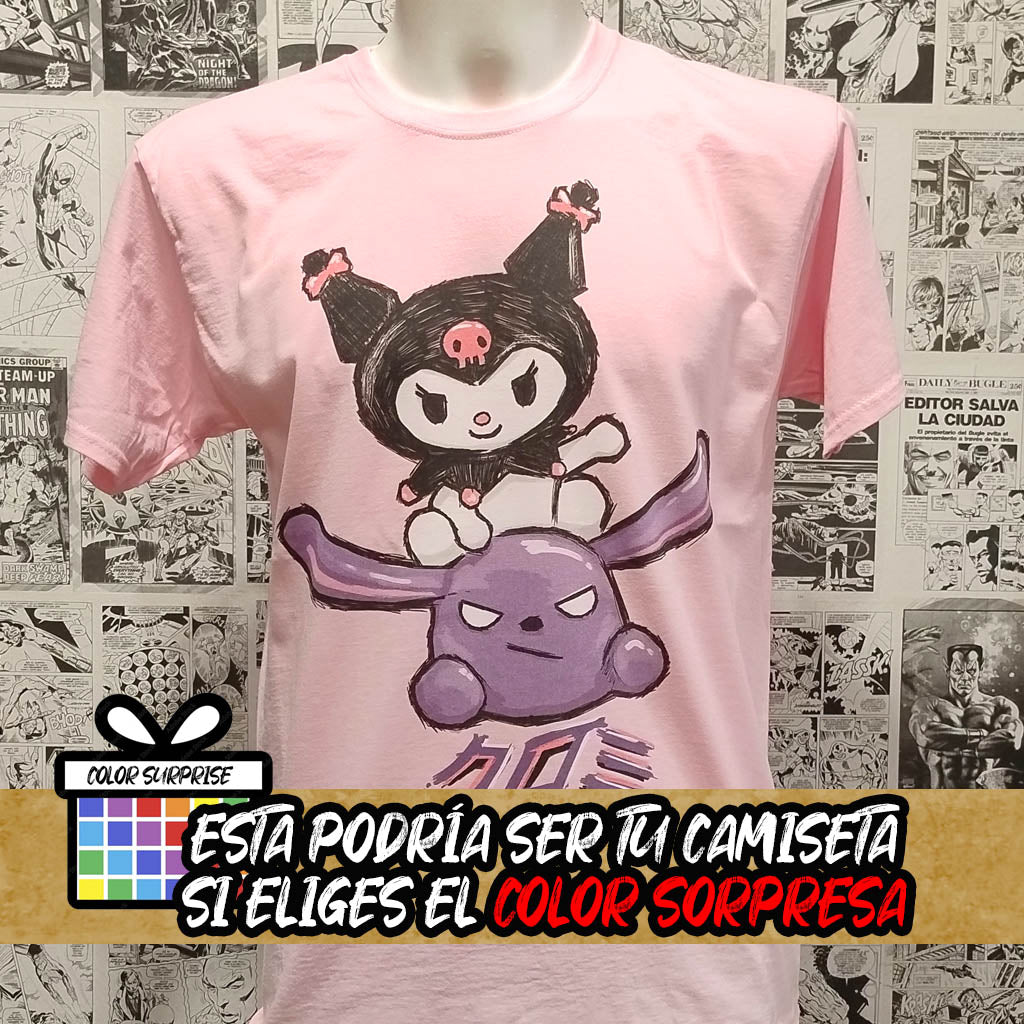 Camiseta Kuromi | Personaje Sanrio | Hombre - Vista Frontal