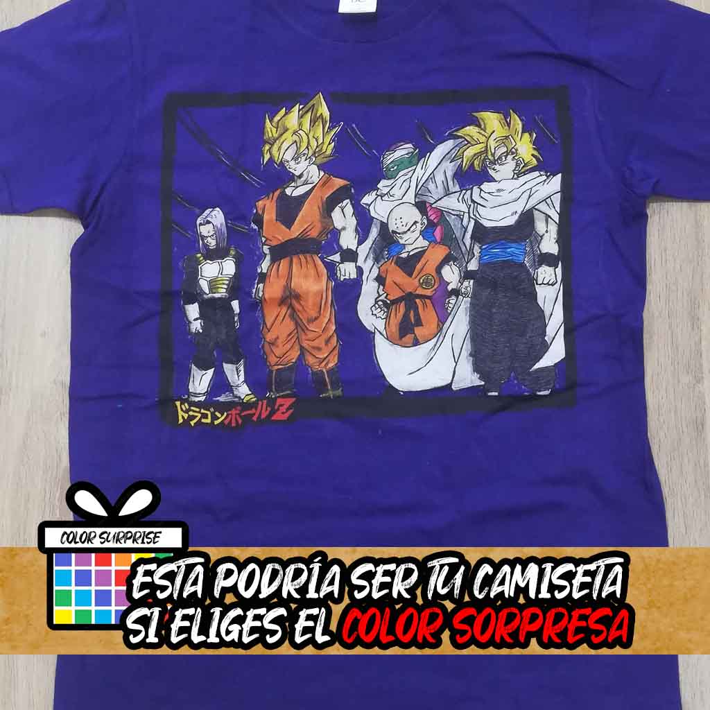 camiseta anime dragon ball pandilla