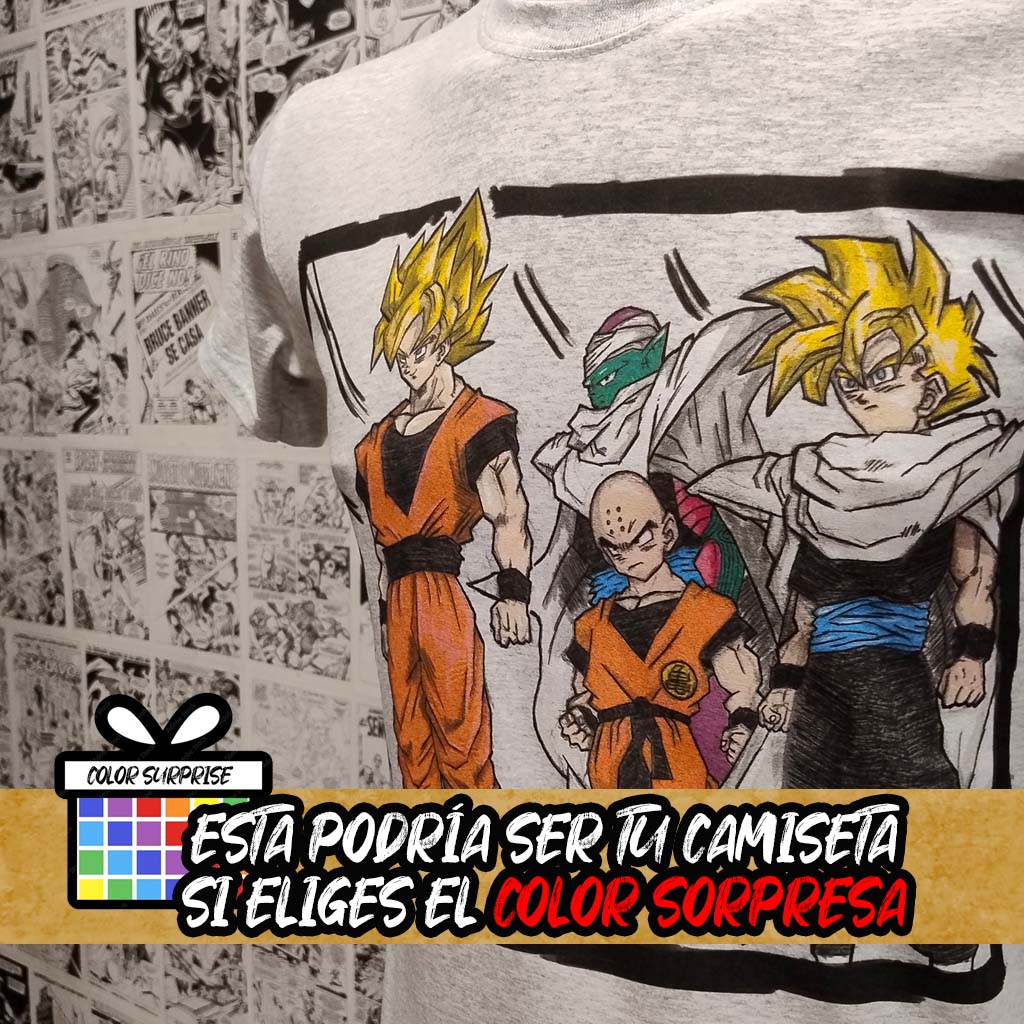 Camiseta Guerreros | Anime Dragon Ball | Hombre