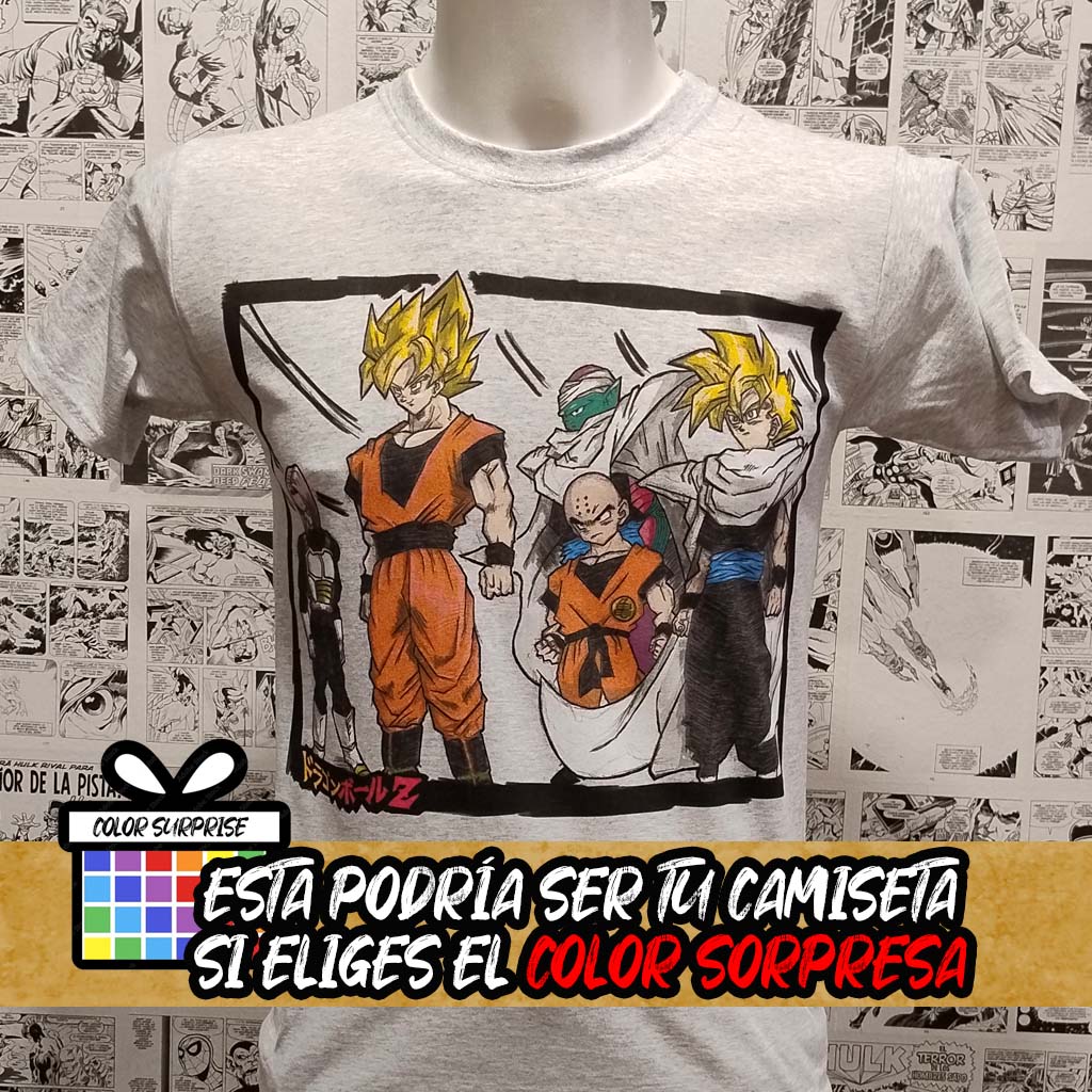 Camiseta Guerreros | Anime Dragon Ball | Mujer - Vista Frontal