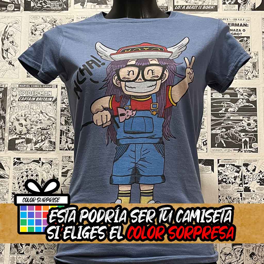 camiseta anime dr slump arale claro