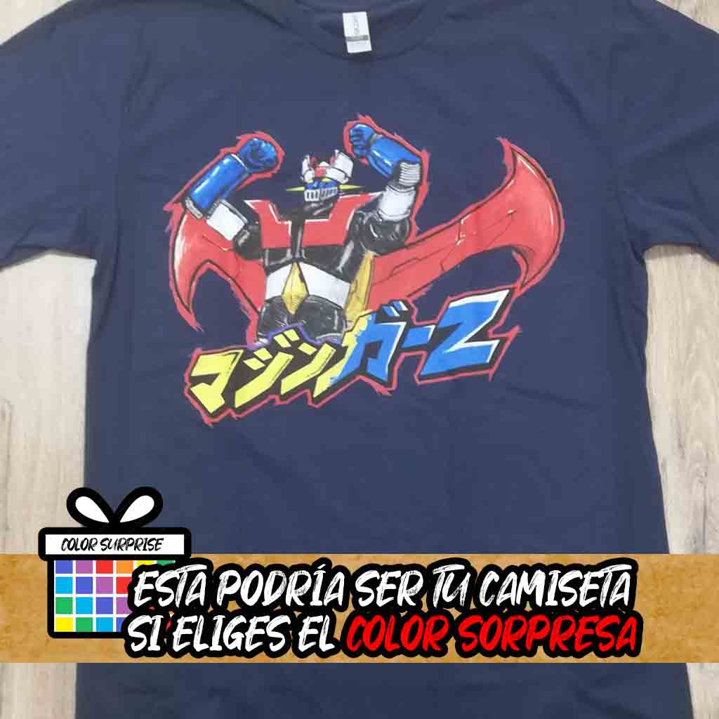 camiseta anime Mazinger z Azul