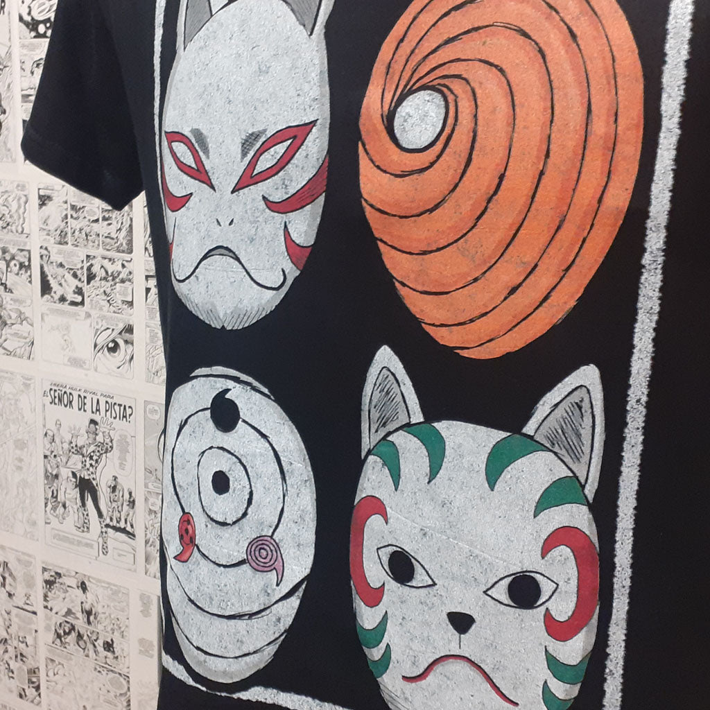 Camiseta Máscaras Anbu | Anime Naruto | Mujer