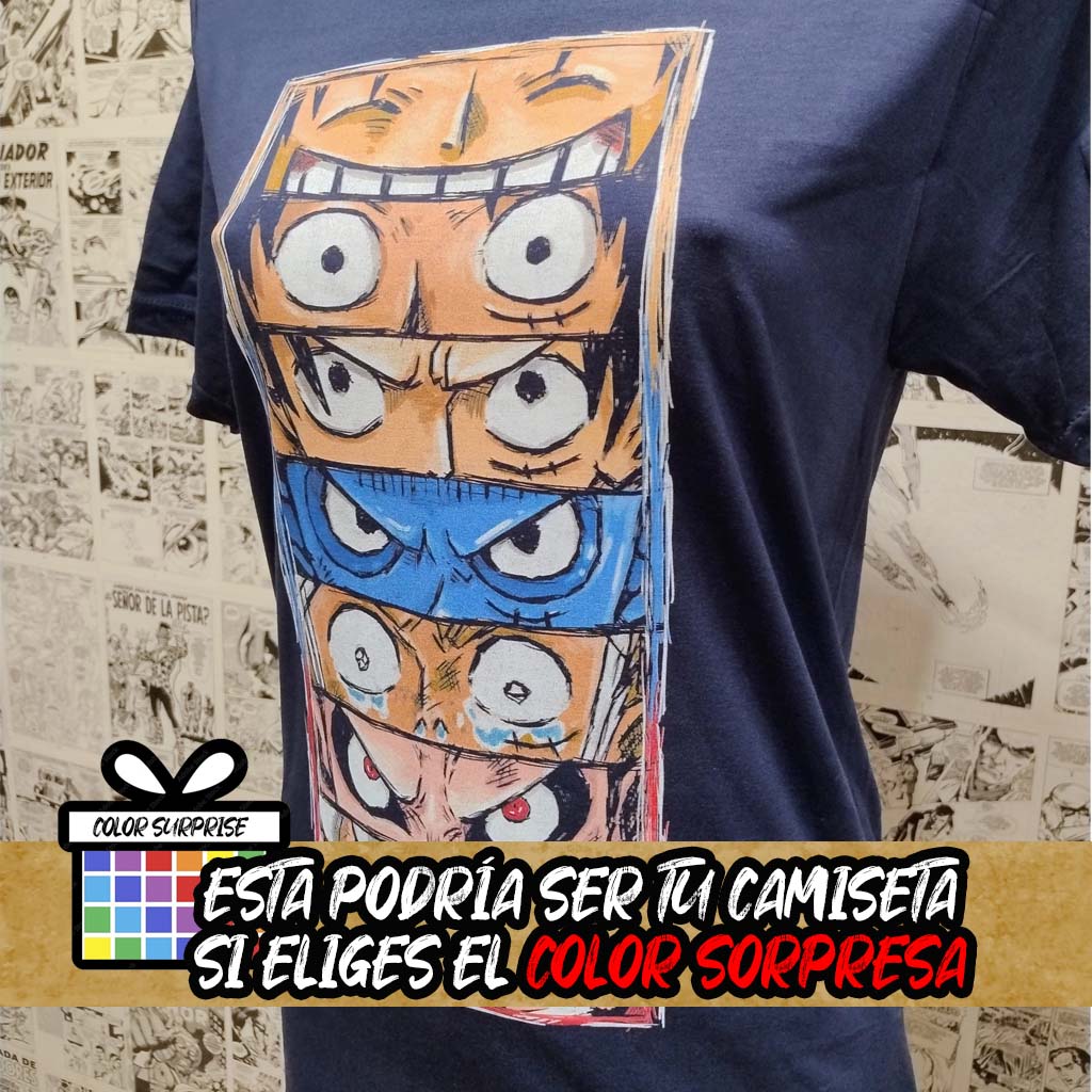 Camiseta Transformaciones de Luffy | Anime One Piece | Mujer