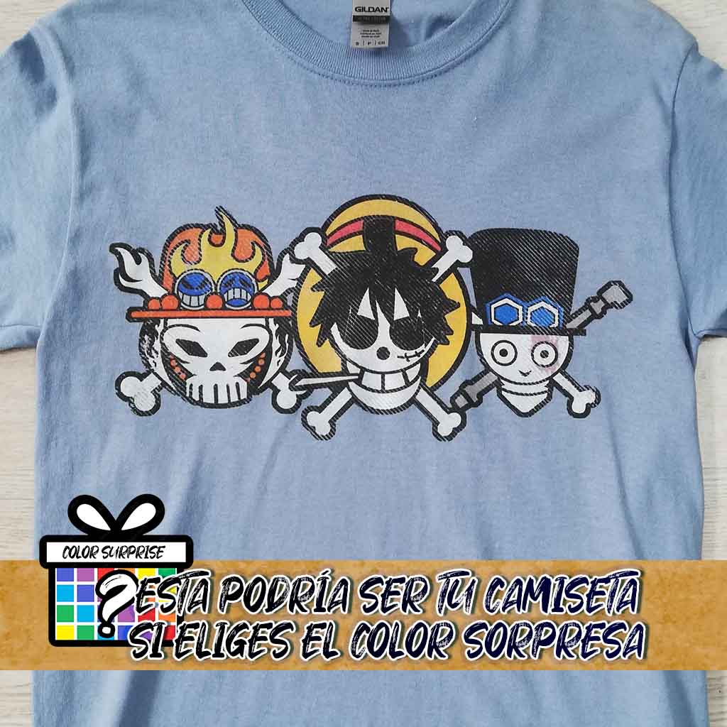 camiseta anime onepiece bros