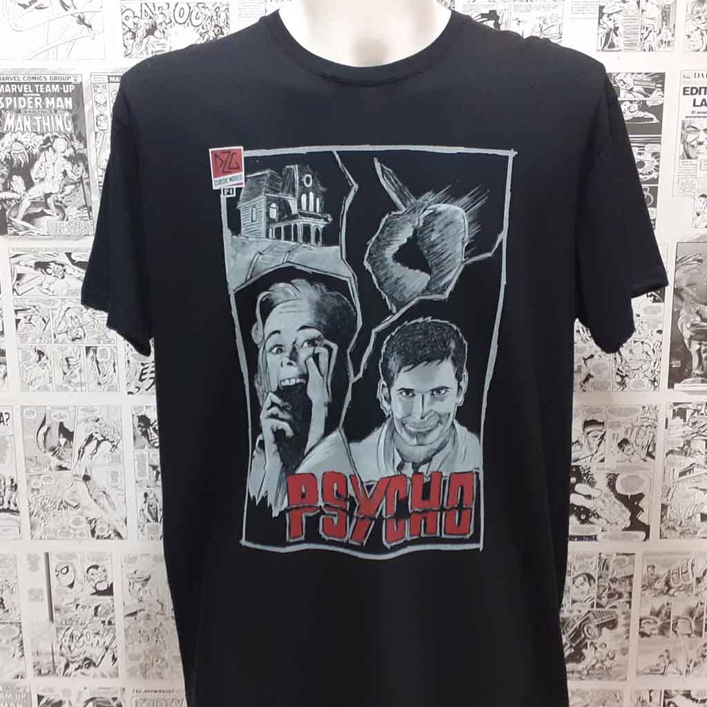 camiseta de la película psicosis