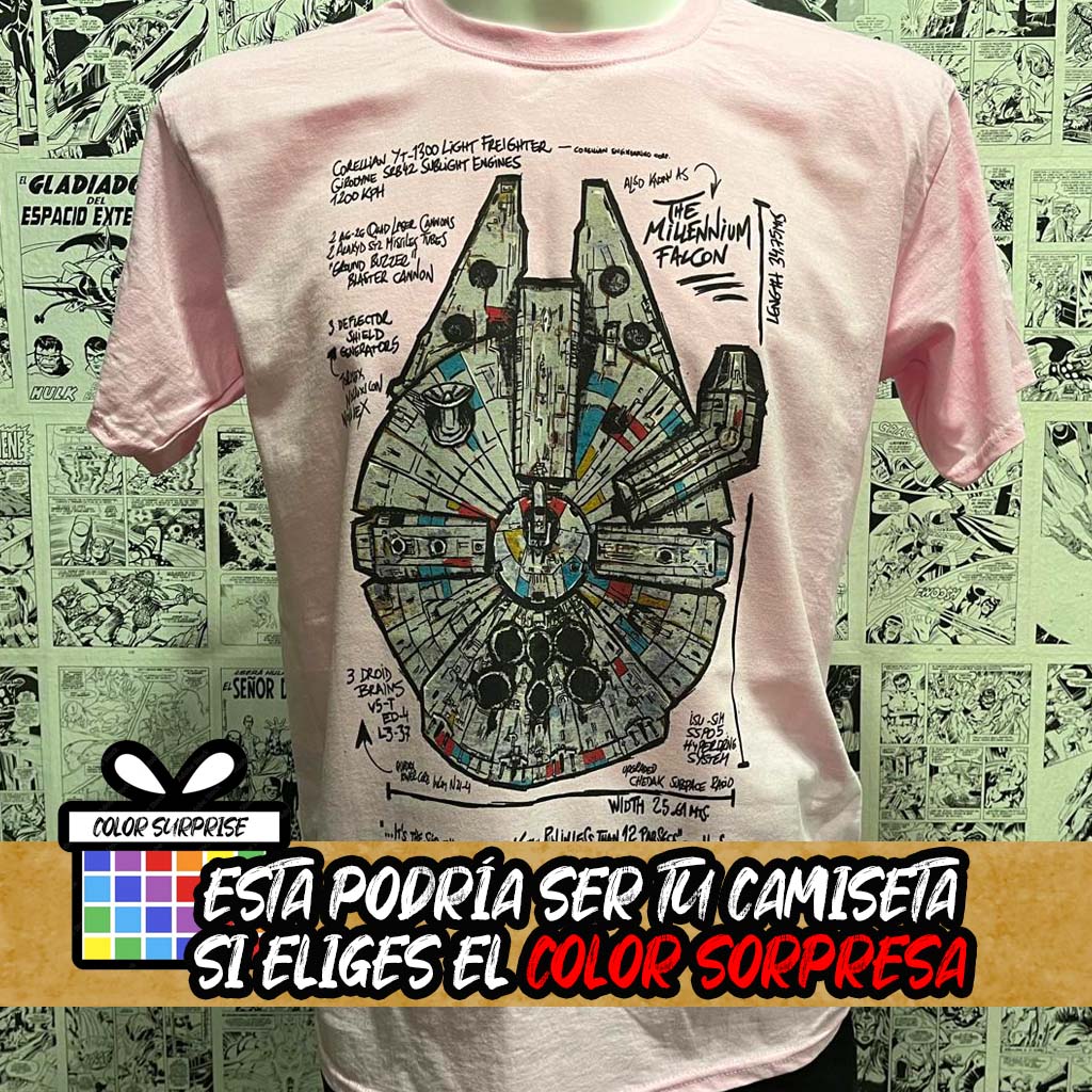 Camiseta Halcón Milenario | Películas de Star Wars | Hombre