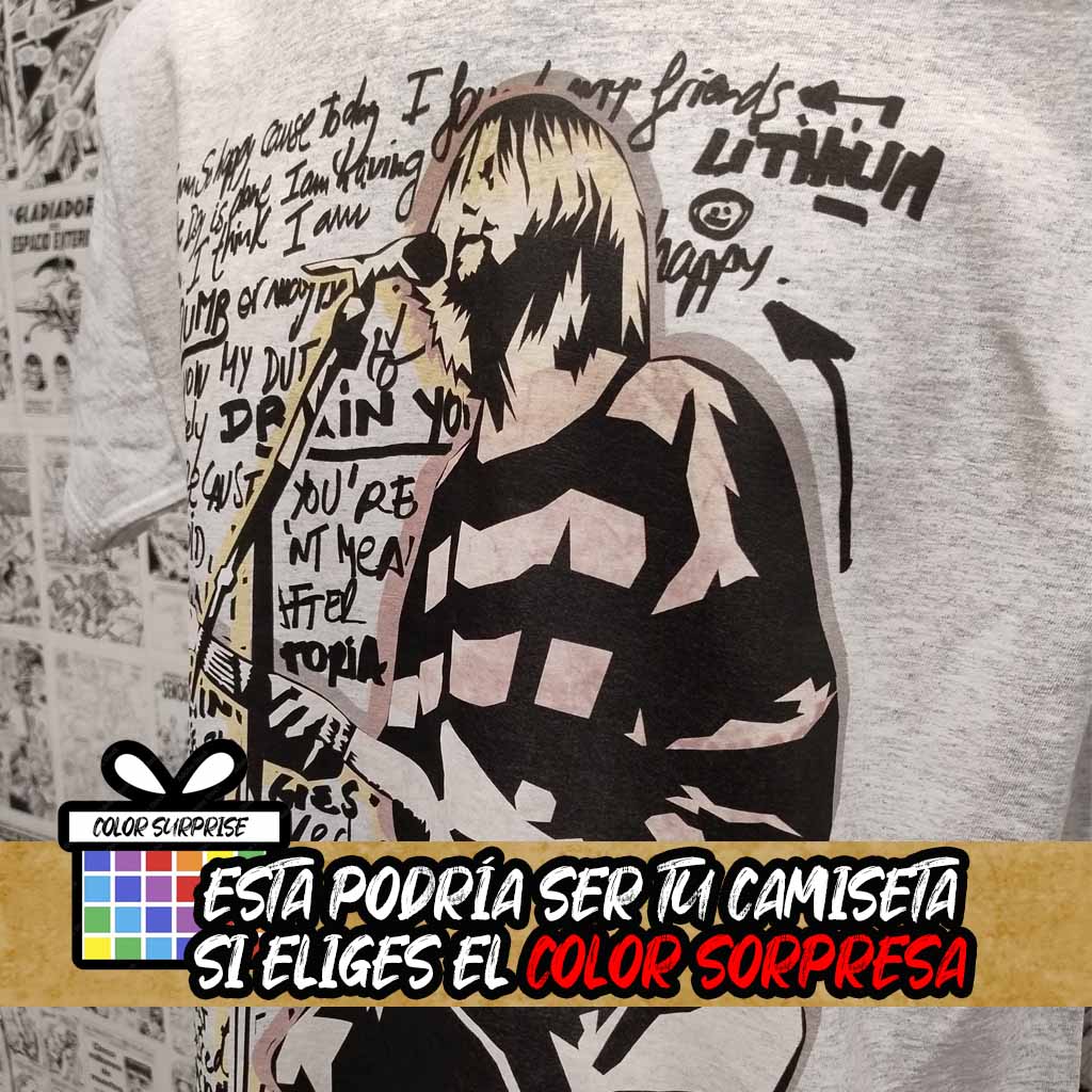 Camiseta Kurt Cobain | Música Nirvana | Hombre