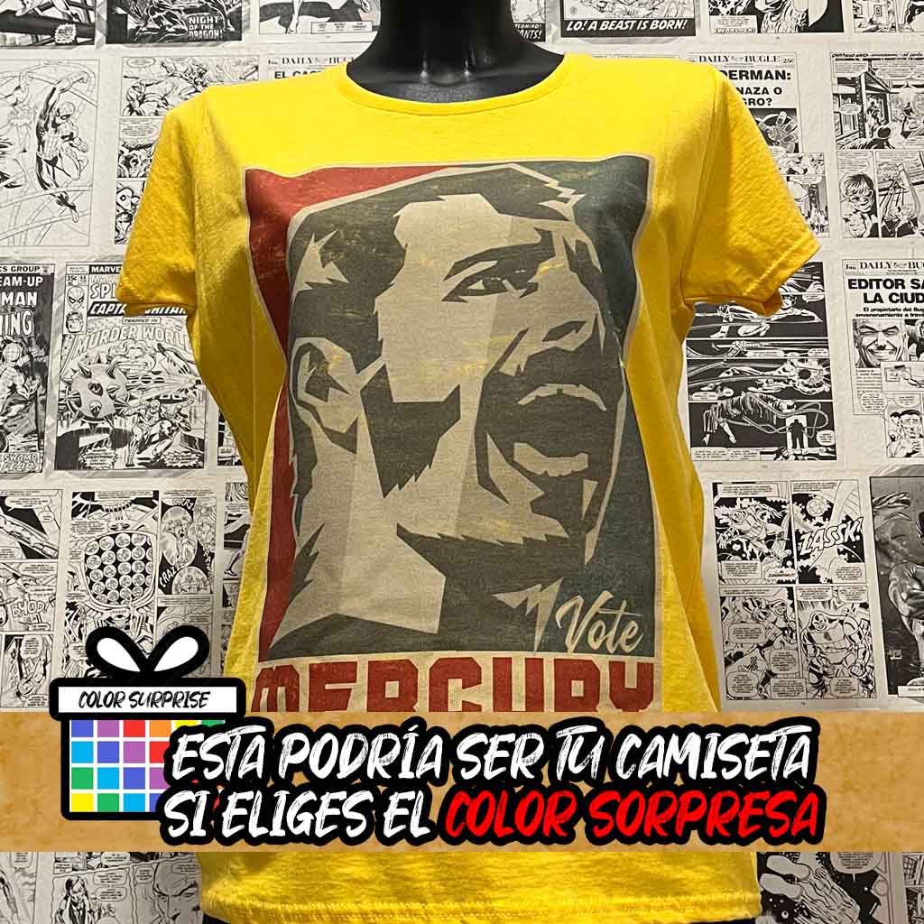 Camiseta Freddie Mercury | Música Queen | Mujer
