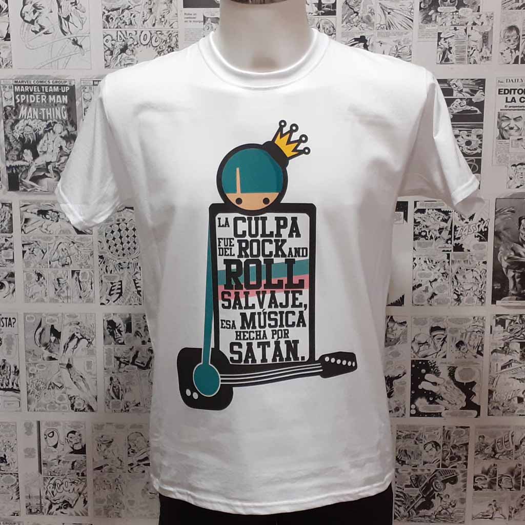 Camiseta Grupo Música | Los Planetas | Tema El Rey de España | Mujer - Vista Frontal