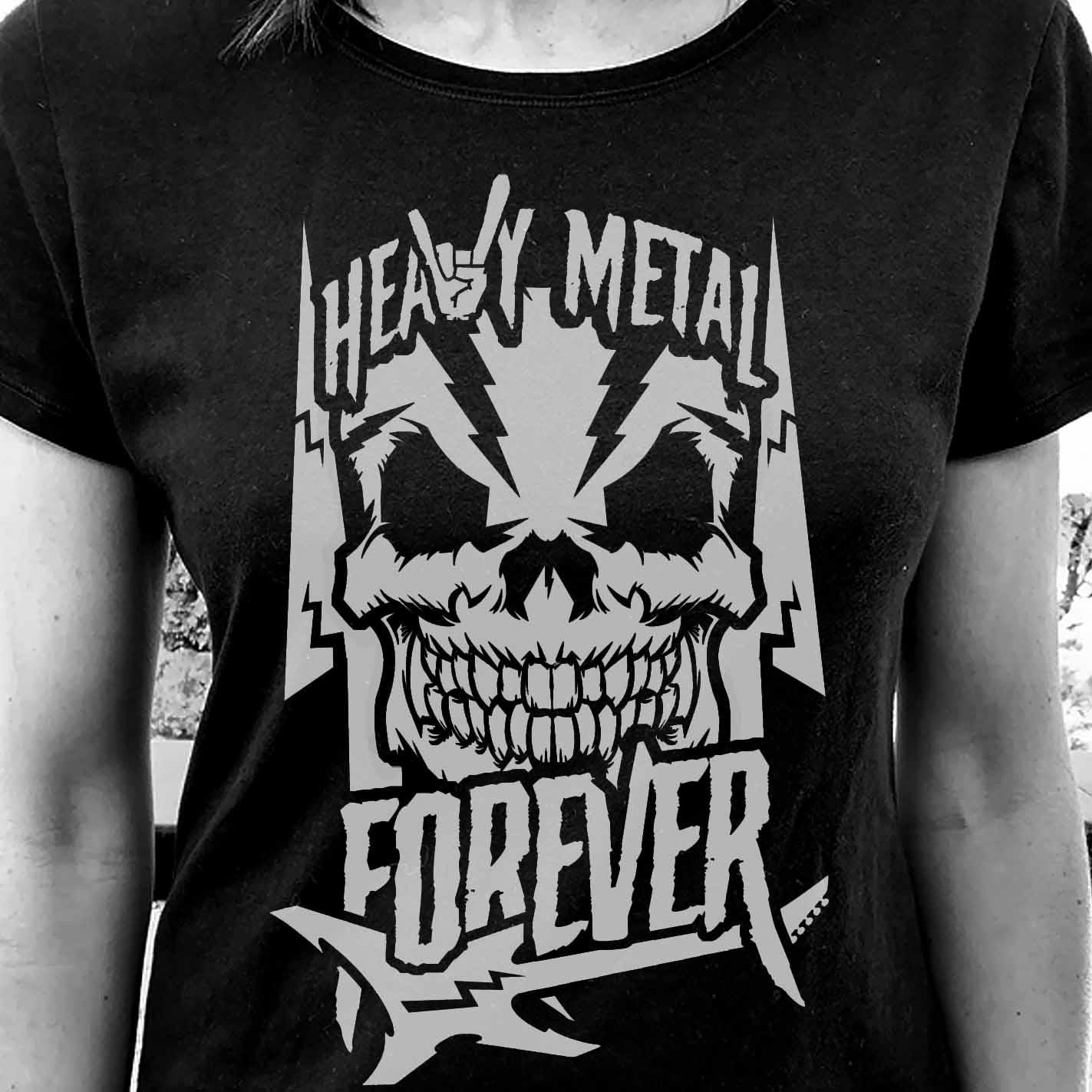 Camiseta Heavy Metal Forever | Música Rock | Mujer