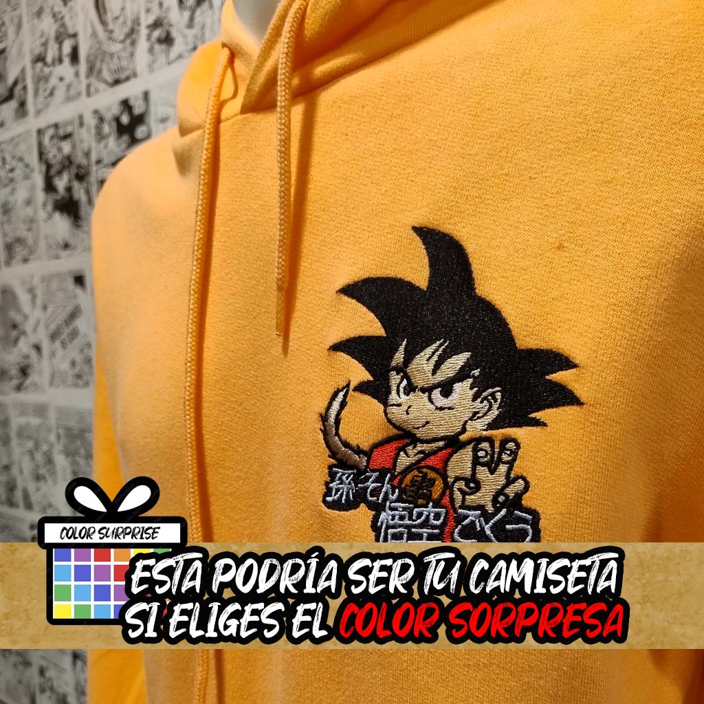 Sudadera Bordada de Goku del Anime Dragon Ball