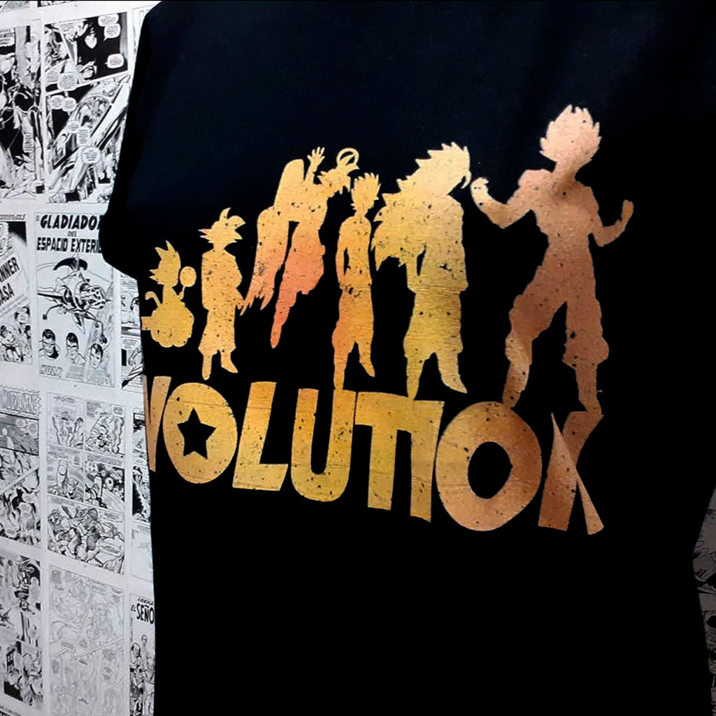 Camiseta del Anime Dragon Ball de Goku y Todas sus Evoluciones