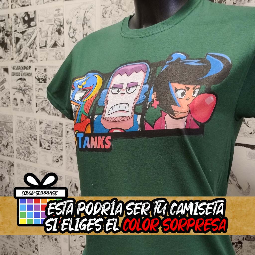 Camiseta del Videojuego Brawl Stars Tanks