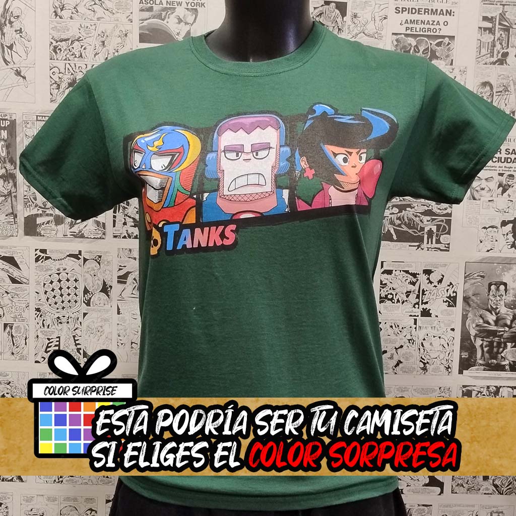 Camiseta del Videojuego Brawl Stars Tanks