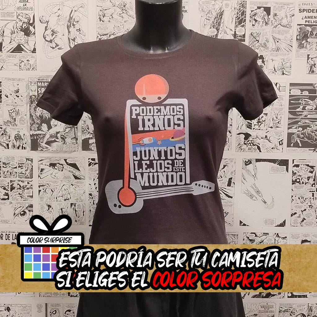Camiseta de Los Planetas y su tema "De viaje"