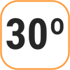 Máximo 30º