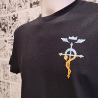 Camiseta de los Hermanos Edward y Alphonse del Anime Fullmetal Alchemist | Mujer - Delante Detalle