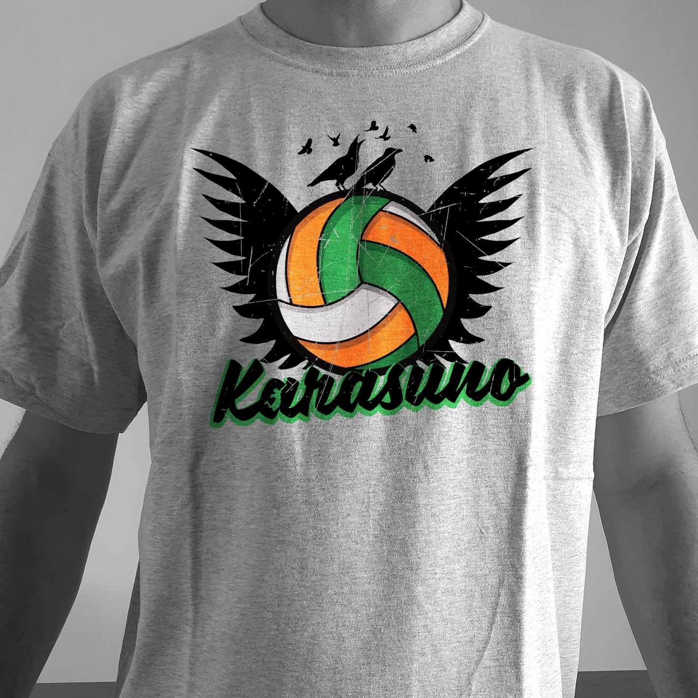Camiseta Equipo Karasuno | Anime Haikyuu | Hombre - Vista Frontal