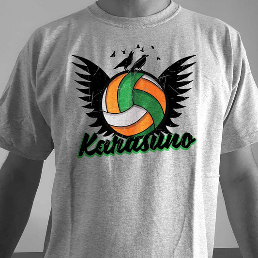 Camiseta Equipo Karasuno | Anime Haikyuu | Hombre - Vista Frontal