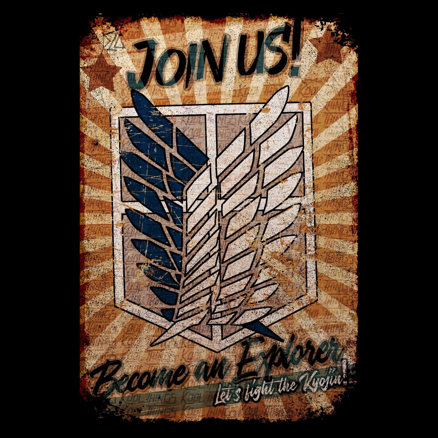 Camiseta Legión de Reconocimiento | Anime Ataque a los Titanes | Hombre