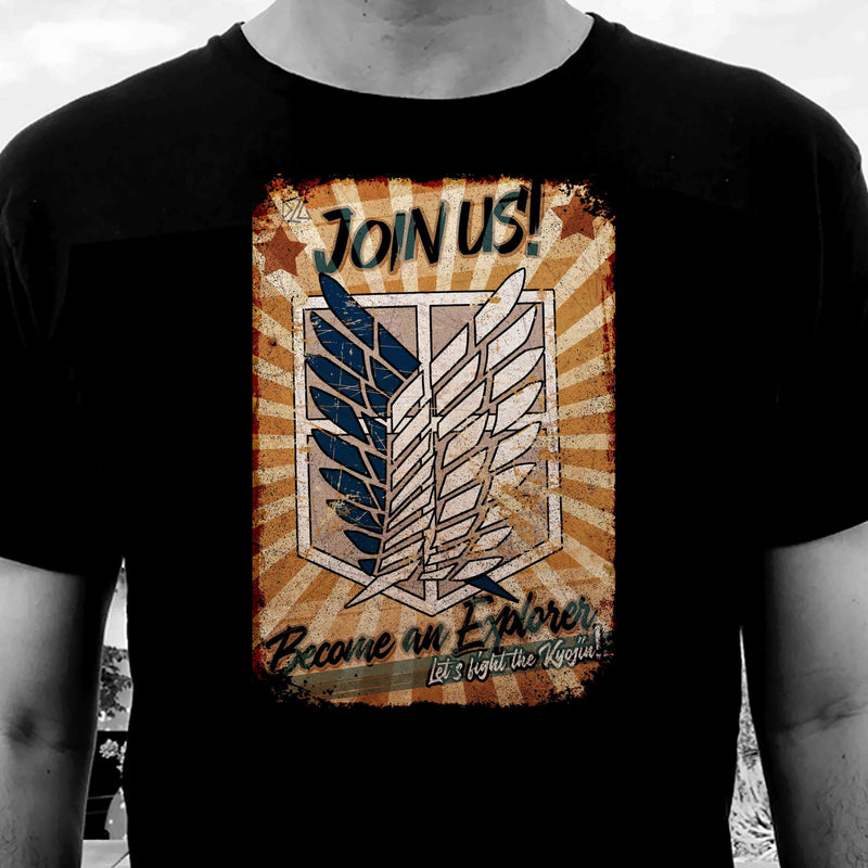 Camiseta Legión de Reconocimiento | Anime Ataque a los Titanes | Hombre