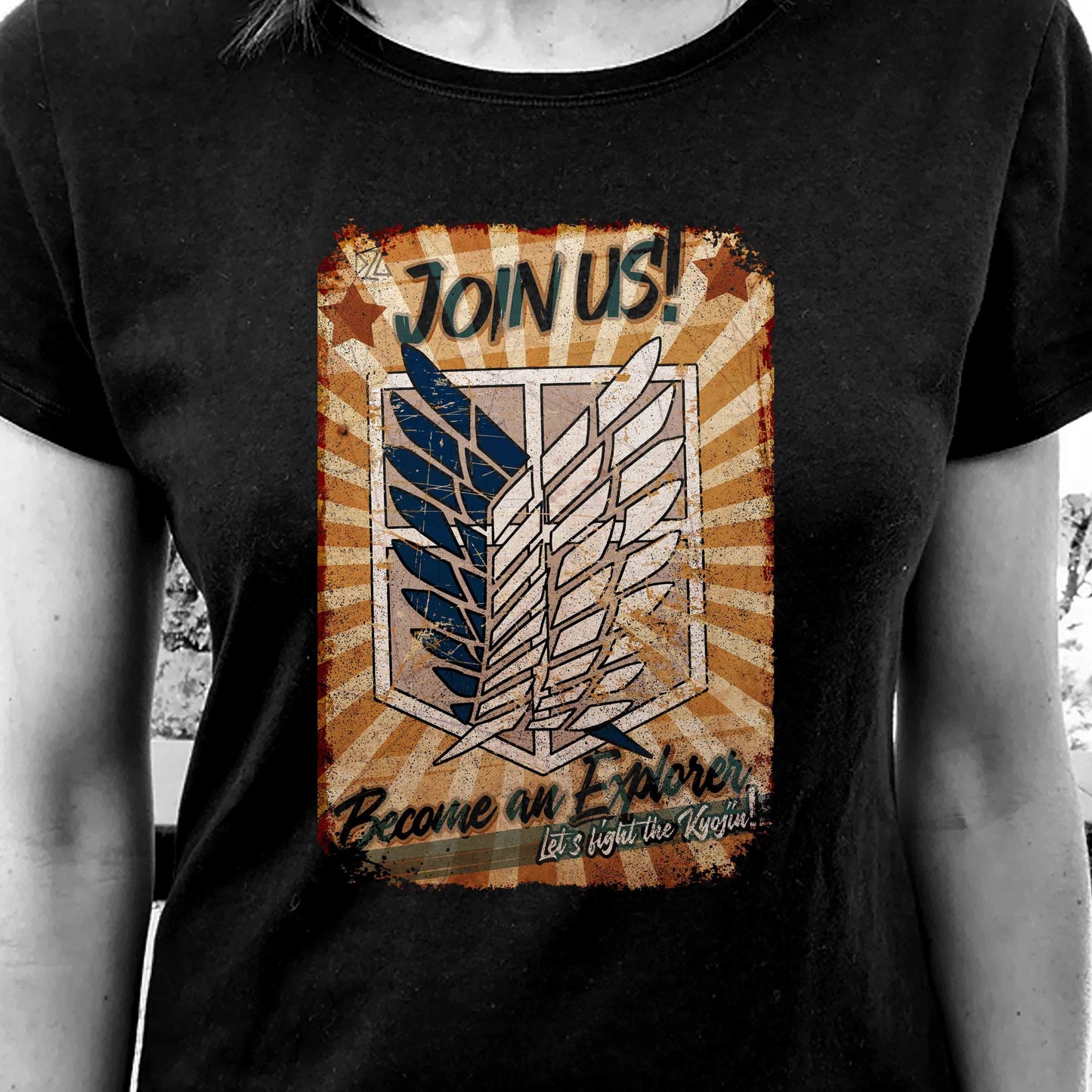 Camiseta Legión de Reconocimiento | Anime Ataque a los Titanes | Hombre