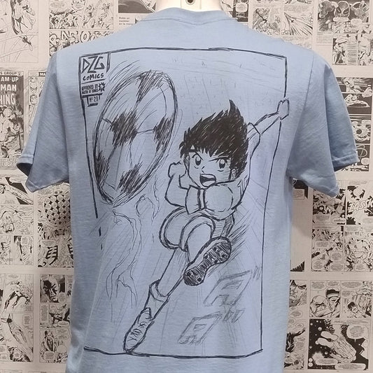 Camiseta Oliver del Anime Capitán Tsubasa | Infantil - Frontal Detrás