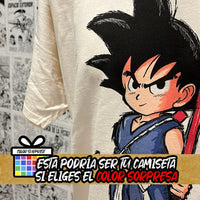 Camiseta Goku Bastón | Anime Dragon Ball | Mujer -  Detalle
