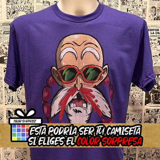 camiseta del maestro mutenroshi del anime dragon ball