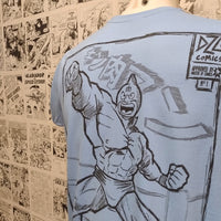 Camiseta Musculman | Anime Kinnikuman | Hombre - Camiseta Anime Musculman Detrás Frontal