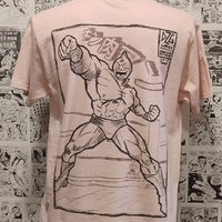 Camiseta Musculman | Anime Kinnikuman | Hombre - Camiseta Anime Musculman Detrás Frontal