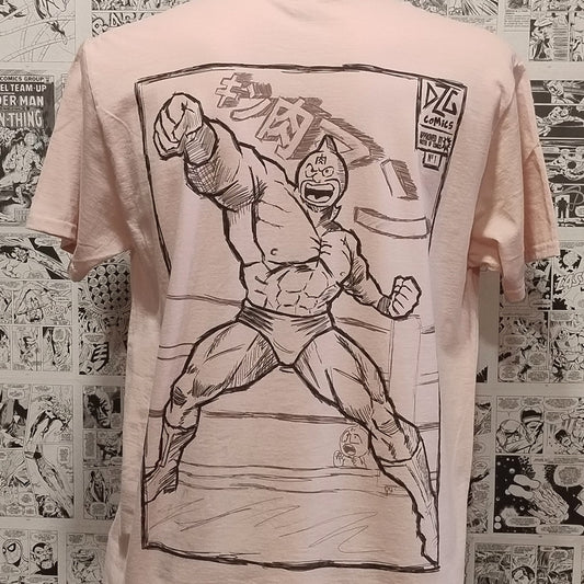 Camiseta Musculman | Anime Kinnikuman | Hombre - Camiseta Anime Musculman Detrás Frontal