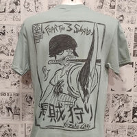 Camiseta Zoro Espadachín Anime One Piece | Infantil - Camiseta Anime One Piece Zoro Detrás Frontal