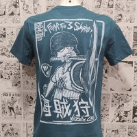 Camiseta Zoro Espadachín Anime One Piece | Infantil - Camiseta Anime One Piece Zoro Detrás Frontal