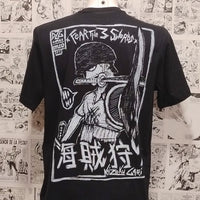 Camiseta Zoro Espadachín Anime One Piece | Infantil - Camiseta Anime One Piece Zoro Detrás Frontal