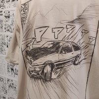 Camiseta Initial D | Anime Retro | Hombre - Camiseta Anime Initial D Detrás Detalle