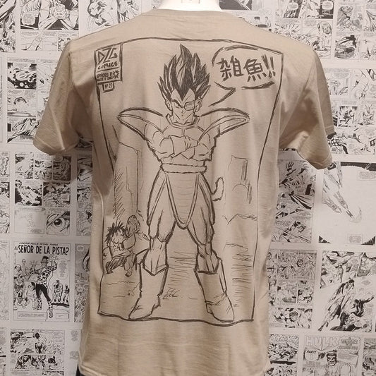 Camiseta Vegeta Anime Dragon Ball | Hombre - Frontal Detrás