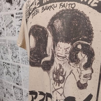 Camiseta Luffy Afro Anime One Piece | Infantil - Detrás Detalle