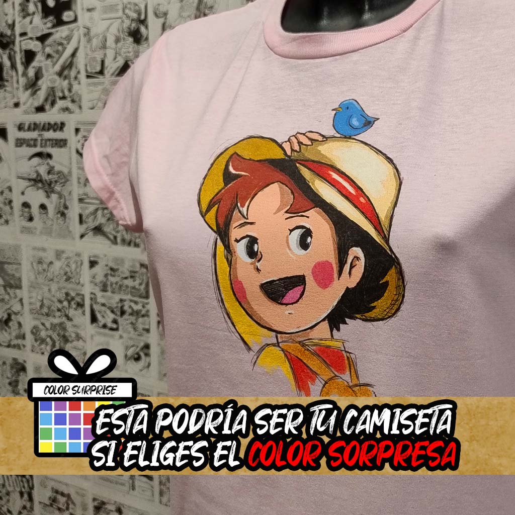 Camiseta Heidi en los Alpes | Anime Heidi | Mujer