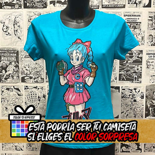 Camiseta Bulma | Anime Dragon Ball | Mujer - Vista Frontal