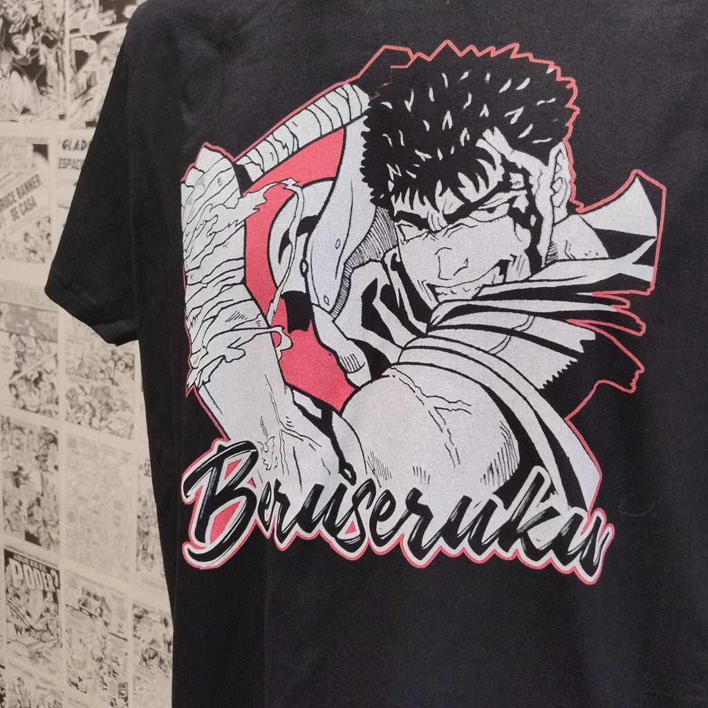 Camiseta Guts Espadachín Negro | Anime Berserk | Infantil - Vista Lateral
