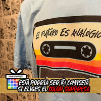 Camiseta El Futuro es Analógico | Música Indie | Hombre