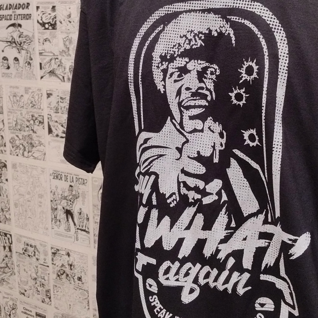 Camiseta Say 'What' Again | Cine Pulp Fiction | Infantil | Kool Things - Detalle