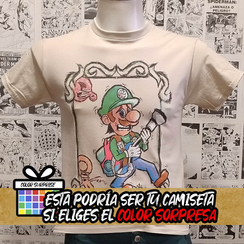 Camiseta de Luigi | Videojuego Luigis Mansion |  | Mujer