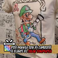Camiseta de Luigi | Videojuego Luigis Mansion |  | Hombre