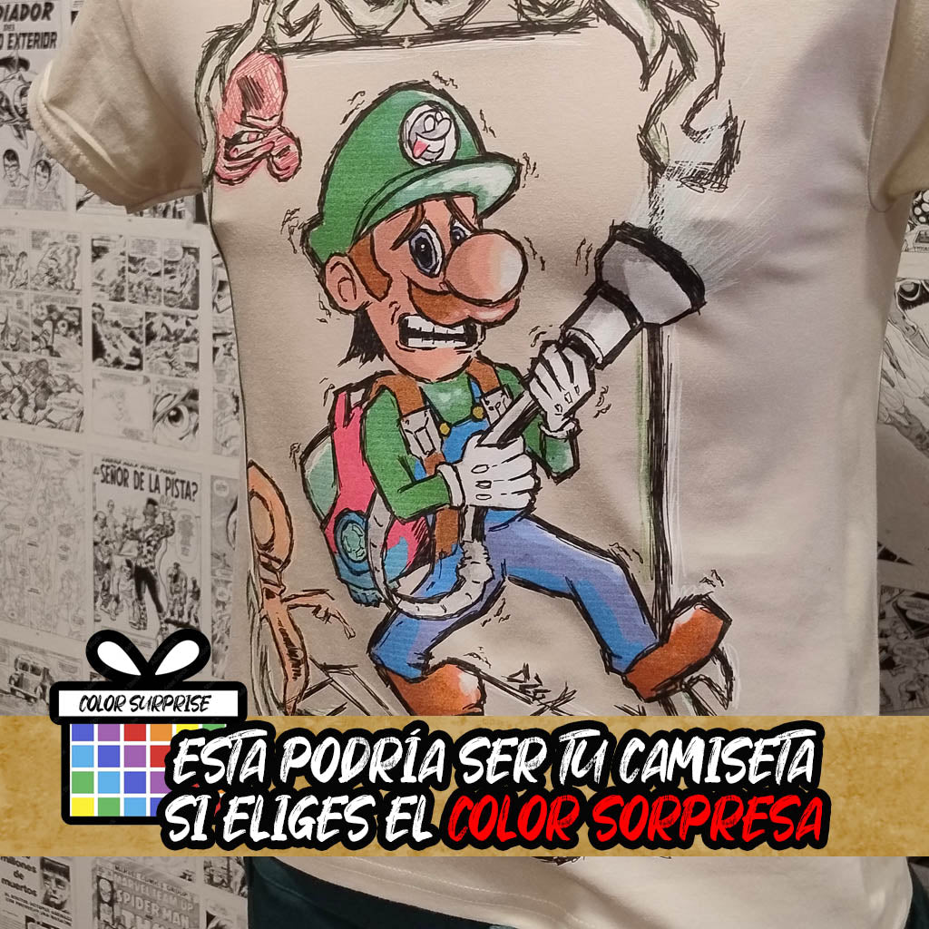 Camiseta de Luigi | Videojuego Luigi's Mansion | Mujer